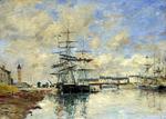 欧洲12-19世纪油画二_BOUDIN, Eugene - Deauville Harbour